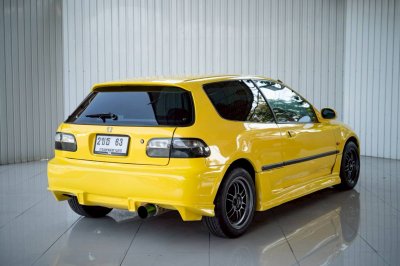 Honda Civic EG 3Door ปี 1995 — สีเหลือง Spoon Style พร้อมป้ายทะเบียนสวย 2ขธ 63