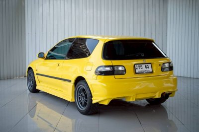 Honda Civic EG 3Door ปี 1995 — สีเหลือง Spoon Style พร้อมป้ายทะเบียนสวย 2ขธ 63
