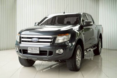 FORD RANGER, 2.2 XLT ปี 2013สีเทา โฉม HI-RIDER DOUBLE CAB