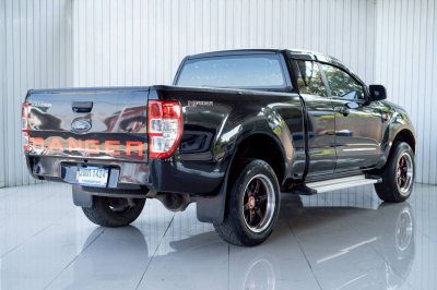 FORD RANGER, 2.2 XL+ ปี 2019 สีดำ เกียร์ธรรมดา ดีเซล โฉม HI-RIDER OPEN CAB