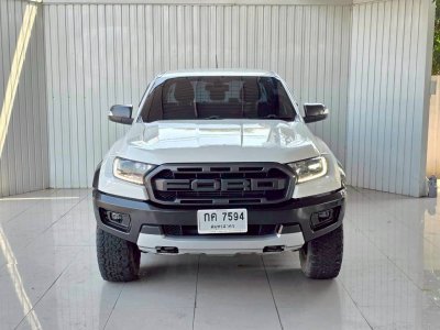 FORD RANGER, 2.0 RAPTOR BI-TURBO 4WD ปี 2018 เกียร์A/T สีขาวโฉม DOUBLE CAB