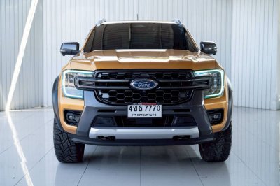 FORD RANGER, 2.0 TURBO WILDTRAK ปี 2023 เกียร์A/T ขับ 2 สีเหลืองโฉม HI-RIDER DOUBLE CAB