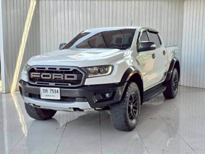 FORD RANGER, 2.0 RAPTOR BI-TURBO 4WD ปี 2018 เกียร์A/T สีขาวโฉม DOUBLE CAB