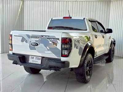 FORD RANGER, 2.0 RAPTOR BI-TURBO 4WD ปี 2018 เกียร์A/T สีขาวโฉม DOUBLE CAB