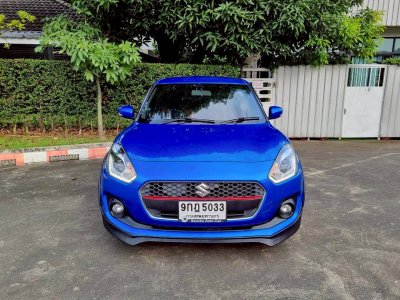 Suzuki Swift 1.2 GLX Navi Top สุด ปี 2019 ไมล์ 90,xxx km. เครื่อง เบนซิน เกียร์ Auto สีน้ำเงิน