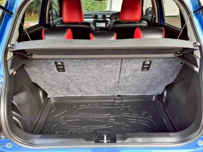 Suzuki Swift 1.2 GLX Navi Top สุด ปี 2019 ไมล์ 90,xxx km. เครื่อง เบนซิน เกียร์ Auto สีน้ำเงิน