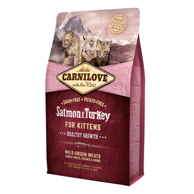 Carnilove Dry Cat Food Salmon & Turkey for Kitten