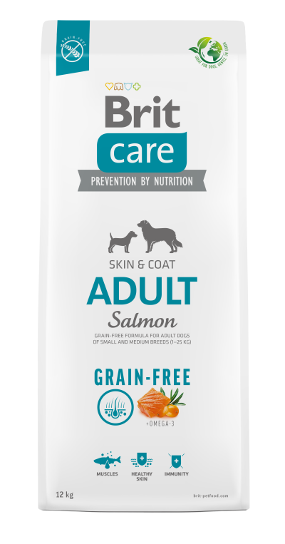 Brit care grain free salmon adult dry dog food
