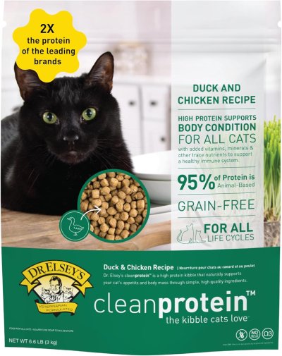 Dr. Elsey's cleanprotein Duck Kibble Cat Dry Food