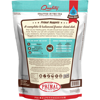Primal Freeze Dried Cat Food Nuggets Chicken & Salmon