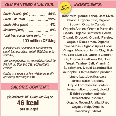 Primal Freeze Dried Cat Food Nuggets Beef & Salmon