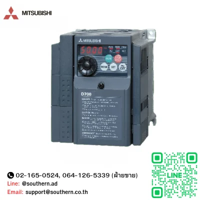 Mitsubishi Inverter FR-D700 Model:FR-D740-7.5K 7.5 KW 10 HP 3 PHASE 380 V