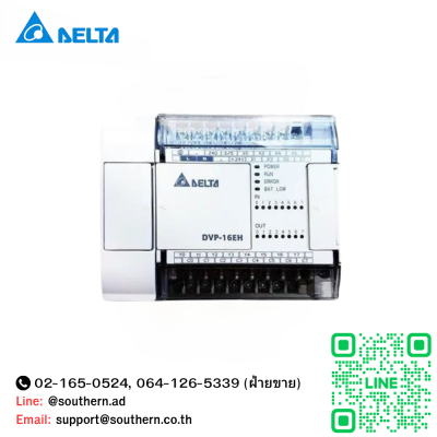 Delta PLC DVP Series Model:DVP16EH00T3 8DI/8DO 220V (Transistor)