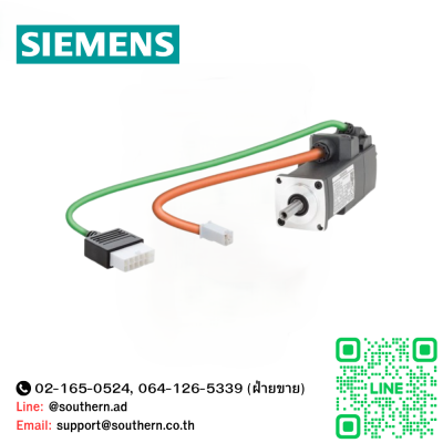 Siemens Servo Motor Model : 1FL6032-2AF21-1AA1 200W 200V Without brake