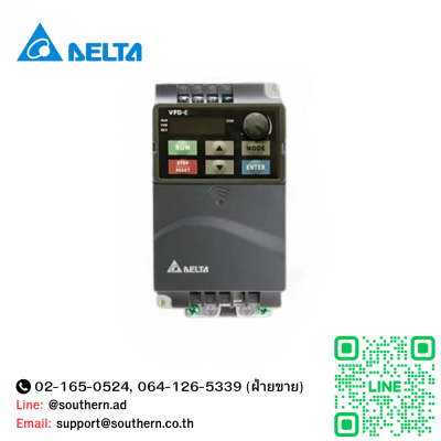 Delta Inverter : VFD015E43A 2HP 1.5kW Input 380V 3-Phase Output 380V 3-Phase