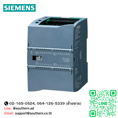 Siemens S7-1200 I/O Model:6ES7223-1BL32-0XB0 Digital I/O SM 1223, 16 DI/16 DO, 16 DI 24 V DC, Sink/Source, 16 DO, transistor 0.5 A