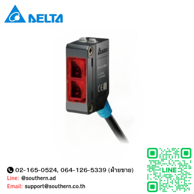 Delta Photo Sensor Model : PS-RL4-NS22 ,ระยะตรวจจับ 4.2 m,NPN,4wire,M12