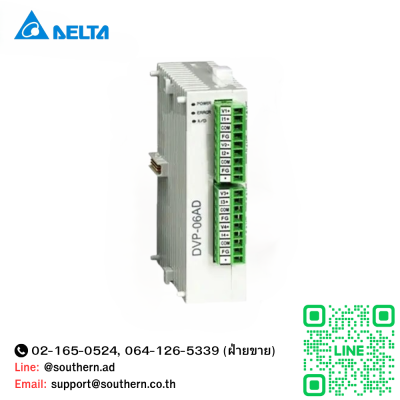 Delta Analog I/O Module Input Model : DVP06AD-S