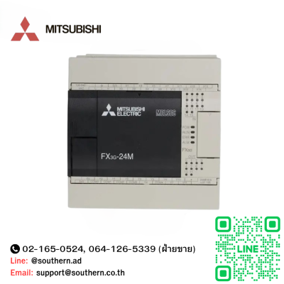 MITSUBISHI PLC MODEL : FX3G-24MT-DS 14 Inputs, 10 Outputs, Transistor