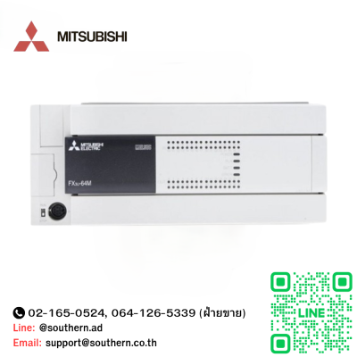 MITSUBISHI PLC MODEL : FX3U-64MR-ES-A 32 Inputs, 32 Outputs, Relay