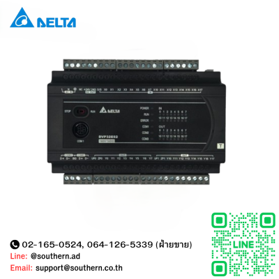 Delta PLC DVP Series Model:DVP32ES200T 16DI/16DO 220V (Transistor)