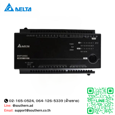 Delta PLC Model : DVP30EC00T3 18DI/12DO ,Transistor