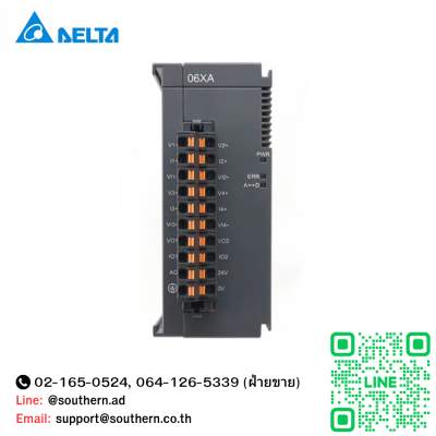 Delta PLC Module Model : AS06XA-A  Analog 4 Input /2 Output