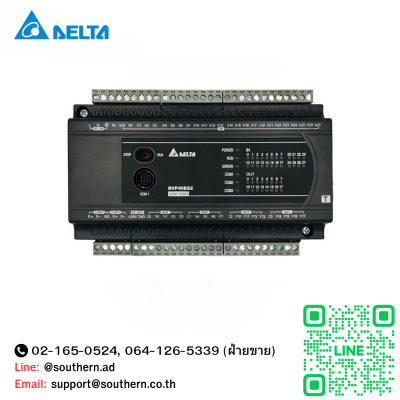 Delta PLC DVP Series Model:DVP40ES200T 24DI/16DO 220V (Transistor)