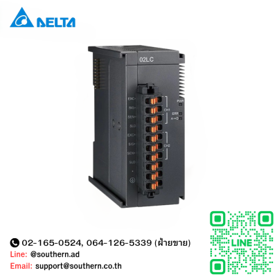 Delta PLC modules Model: AS02LC-A Load cell 2 Channel