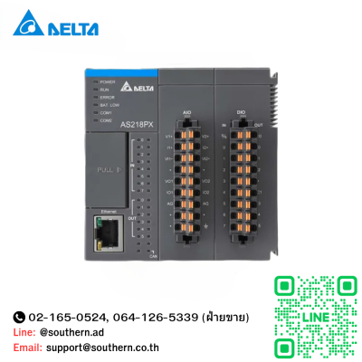 Delta PLC modules Model:AS218PX-A 8DI / 6DO 2AI / 2AO 3 axes pulse output