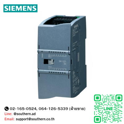 Siemens S7-1200 I/O Model:6ES7221-1BH32-0XB0 Digital input SM 1221, 16 DI, 24 V DC, Sink/Source