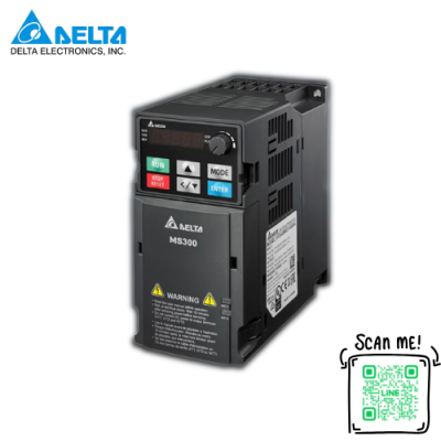 Delta inverter MS300 Model: VFD2A8MS21ANSAA 0.5HP 0.4kW Input 220V 1-Phase Output 220V 3-Phase