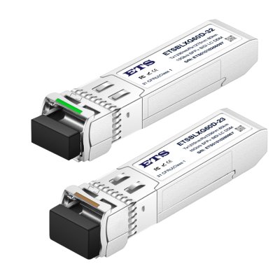 ETSBLXG60D-23/32: SFP+ 10G BiDi 60km DDM Transceiver