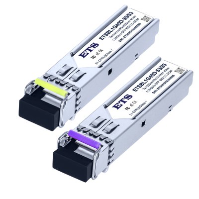 SFP รุ่น ETSBL1G40D: SFP 1.25Gb/s Distance 40km LC BiDi (Simplex)