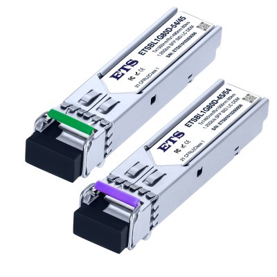 SFP รุ่น ETSBL1G80D: SFP 1.25Gb/s Distance 80km LC BiDi