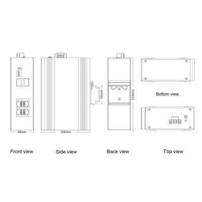 "ETN9065-2GX4GT"จำหน่าย Industrial switch รุ่น "ETN9065-2GX4GT"