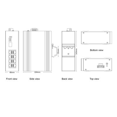 "ETN9065-1GX8GT"จำหน่าย Industrial switch รุ่น "ETN9065-1GX8GT"