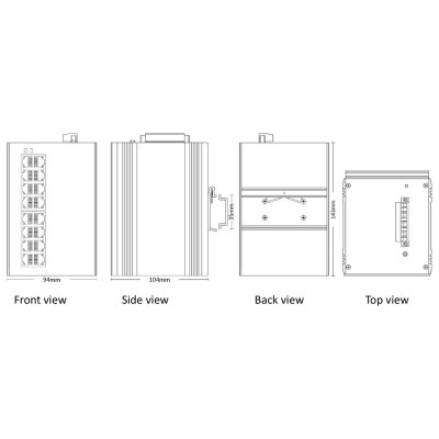 "ETN9075-16PGT"จำหน่าย Industrial switch รุ่น "ETN9075-16PGT"