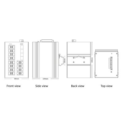 "ETN9075-4GX24PGT"จำหน่าย Industrial switch รุ่น "ETN9075-4GX24PGT"