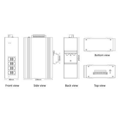 "ETN9075-8GT"จำหน่าย Industrial switch รุ่น "ETN9075-8GT"