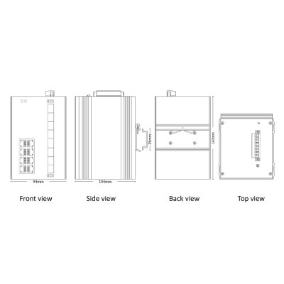 "ETN9075-8GX8PGT"จำหน่าย Industrial switch รุ่น "ETN9075-8GX8PGT"