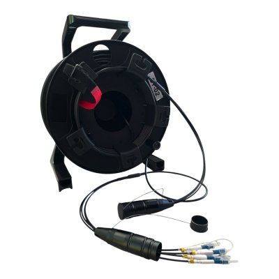 ETR-R-03LS-4F-SM-2D: สายไฟเบอร์ออปติกสำหรับงานคอนเสิร์ต อีเวนต์ Single Mode 4Core ระยะ 200 เมตร