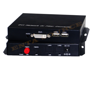 "DVI KVM 1x9 Fiber Based"จำหน่าย Multimedia Converter  รุ่น "DVI KVM 1x9 Fiber Based"