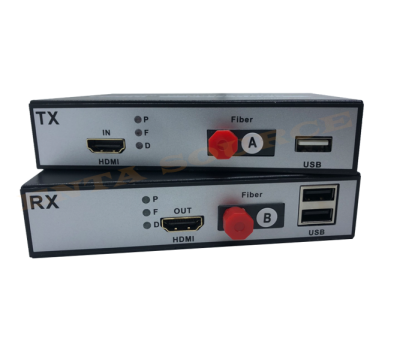 "HDMI KVM 1x9 Fiber Based"จำหน่าย Multimedia Converter  รุ่น "HDMI KVM 1x9 Fiber Based"