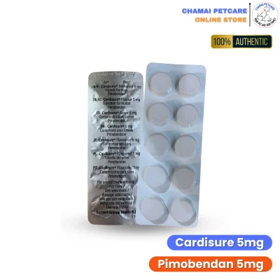 [แพ็คสุดคุ้ม] Cardisure 5mg (Pimobendan) | ยารักษาโรคหัวใจสำหรับสุนัข