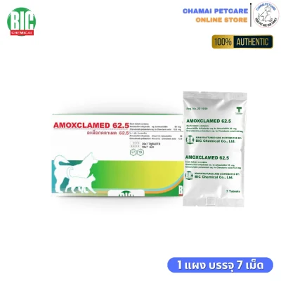 Amoxclamed 62.5mg ยาฆ่าเชื้อสุนัขและแมว