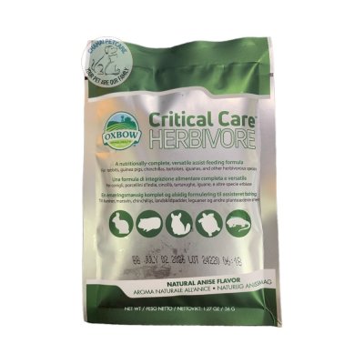 Oxbow Critical Care Herbivore | อาหารสัตว์ป่วย สำหรับสัตว์กินพืช (36 กรัม)