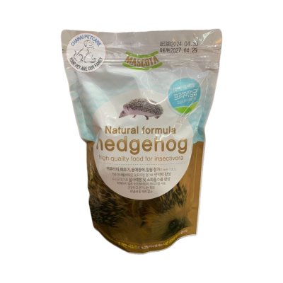 Mascota Hedgehog อาหารเม่นแคระเกาหลี แบบเม็ด รวมแมลงจากธรรมชาติ ความน่ากินสูง เม็ดนุ่มพิเศษ (600 กรัม)