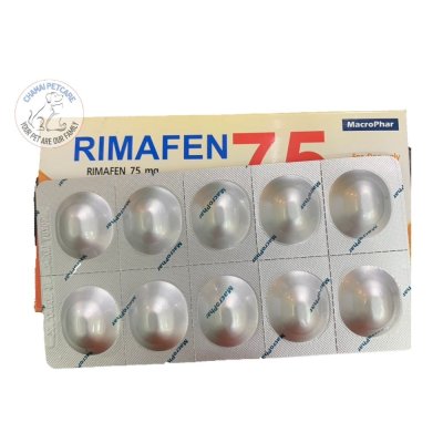 Rimafen 75mg | ยาแก้ปวด ลดบวม แก้อักเสบสำหรับสุนัข (1 แผง บรรจุ 10 เม็ด)