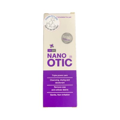 Nano Otic 120ml ผลิตภัณฑ์ทำความสะอาดหู ลดกลิ่น ลดอาการระคายเคือง สำหรับสัตว์เลี้ยง